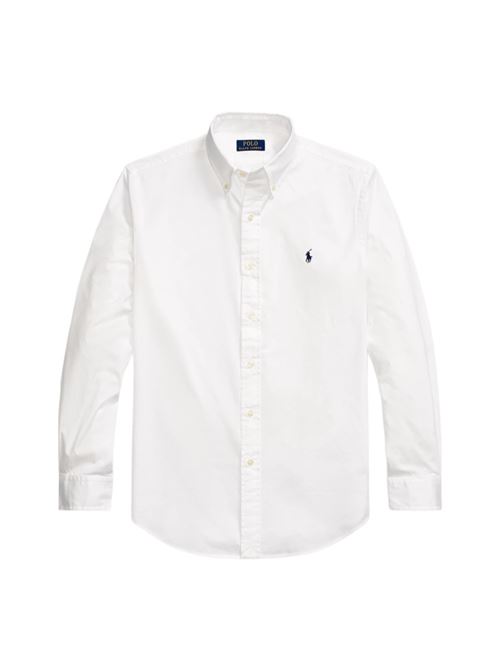 camicia uomo custom fit cotone bianco POLO RALPH LAUREN | 710937993008